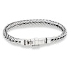 Silver Bracelet | Oxidized foxtail link