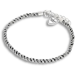 Silver Bracelet | Twisted 3 mm