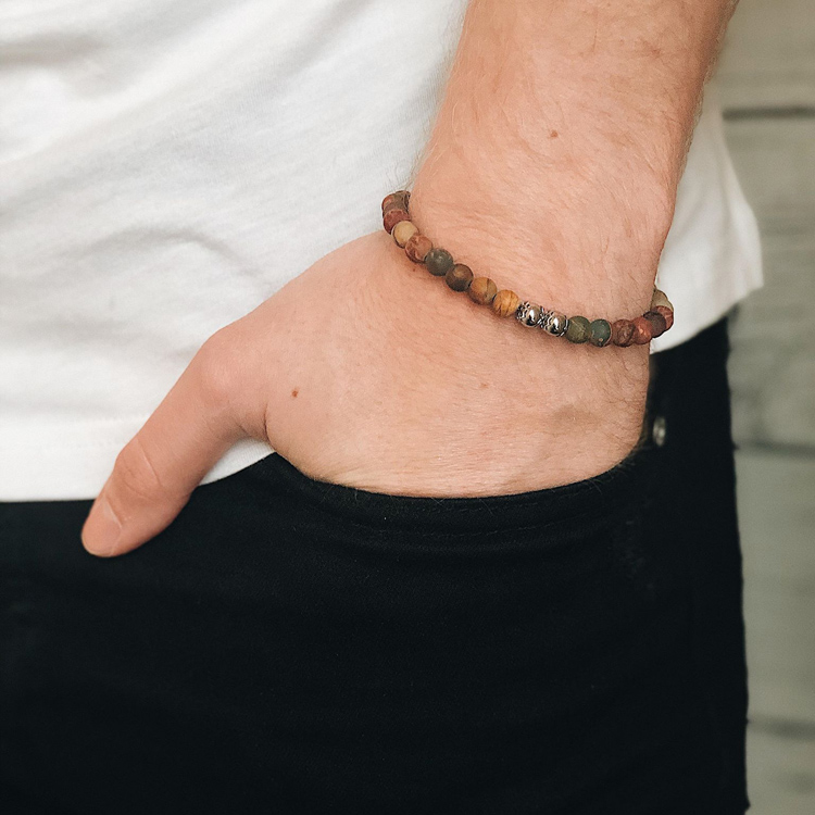 BONNY | Beads bracelet | Maroon