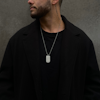 Herman | Steel necklace | Leather