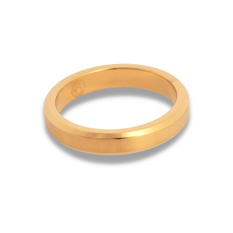 Smal ring i guldfärgat stål - ByBillgren.com
