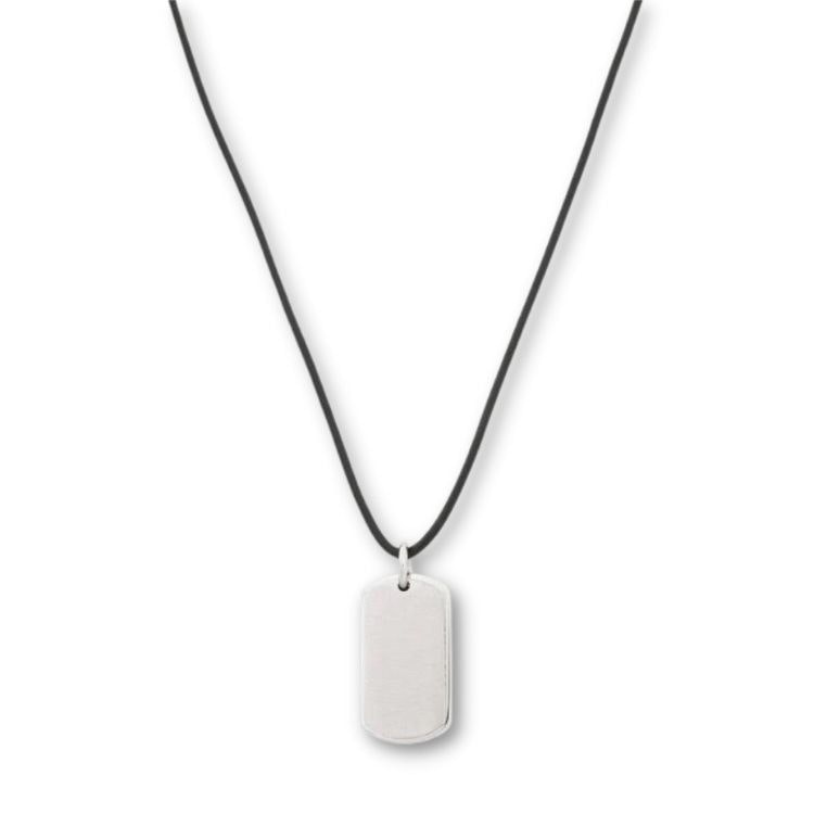 Herman | Steel necklace | Leather