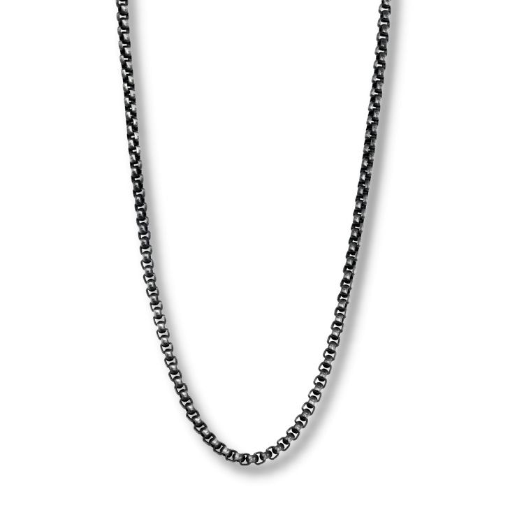 Halsband i mörkgrå stål - ByBillgren.com