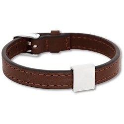 LYON | Leather Bracelet | Brown/Steel