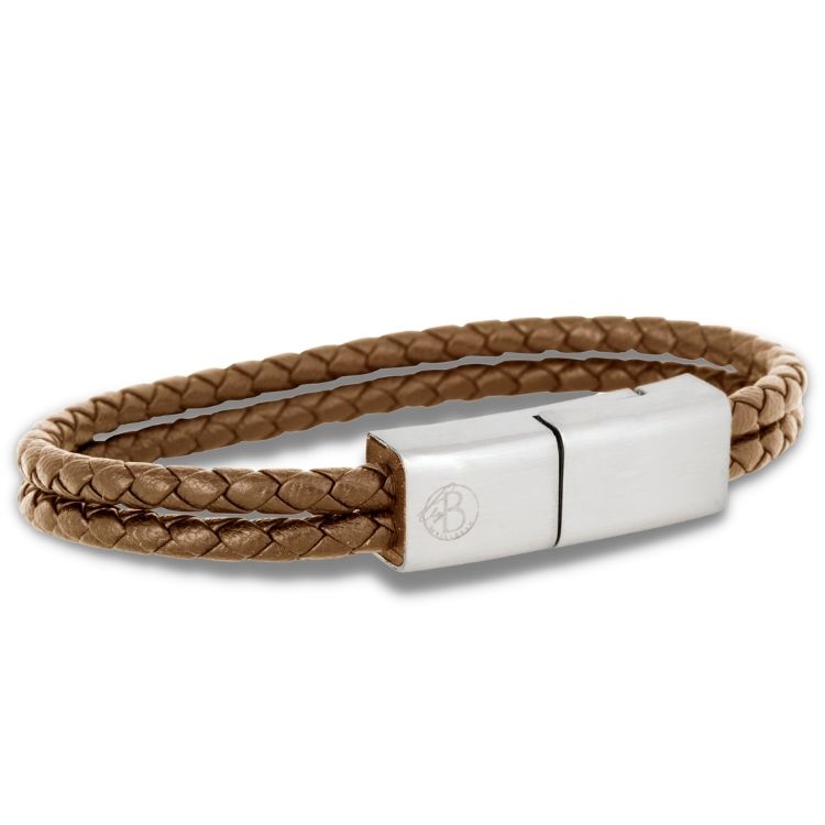 ANDROID/IPHONE | Charging bracelet | Brown