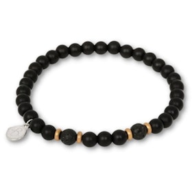 BALDER | Beads bracelet | Black / Gold