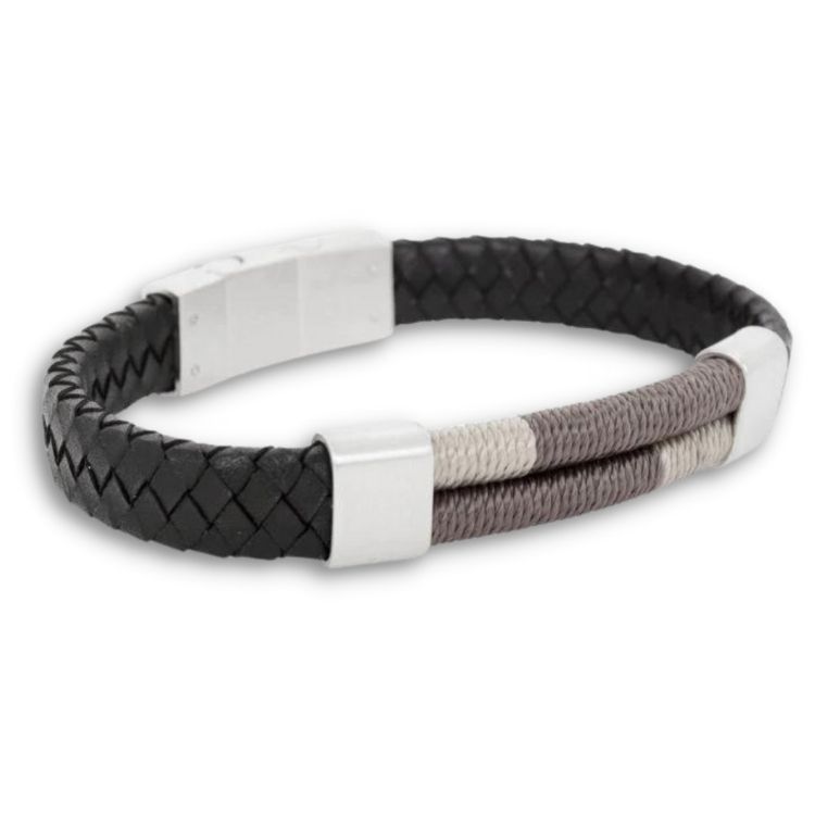 LUIGI | Leather bracelet, | Brown