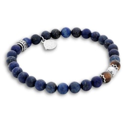 BENNO | Beads bracelet | Blue / Brown