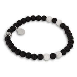 BAMSE | Beads bracelet | Black and white