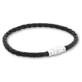 LEANDRO | Leather bracelet | Black
