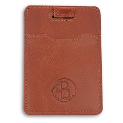 Thin card holder | Leather | Cognac color