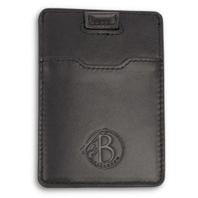Thin card holder | Leather | Black