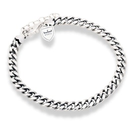 Silver Bracelet | Curb 6 mm