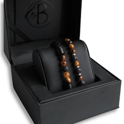 BARRY + LORENZO | Bracelet set | Black / Brown