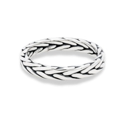 SILVER RING | BRAIDED