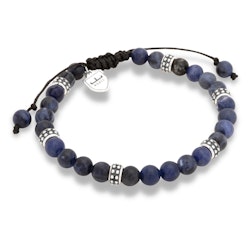 Silver/Bead Bracelet | Lapis Lazuli