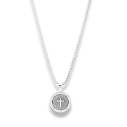 Hannes | Steel necklace | Cross