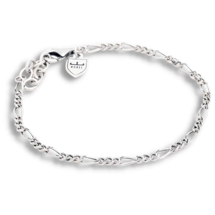 Silver Bracelet | Figaro 3 mm