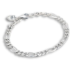 SILVER BRACELET | FIGARO 6 MM