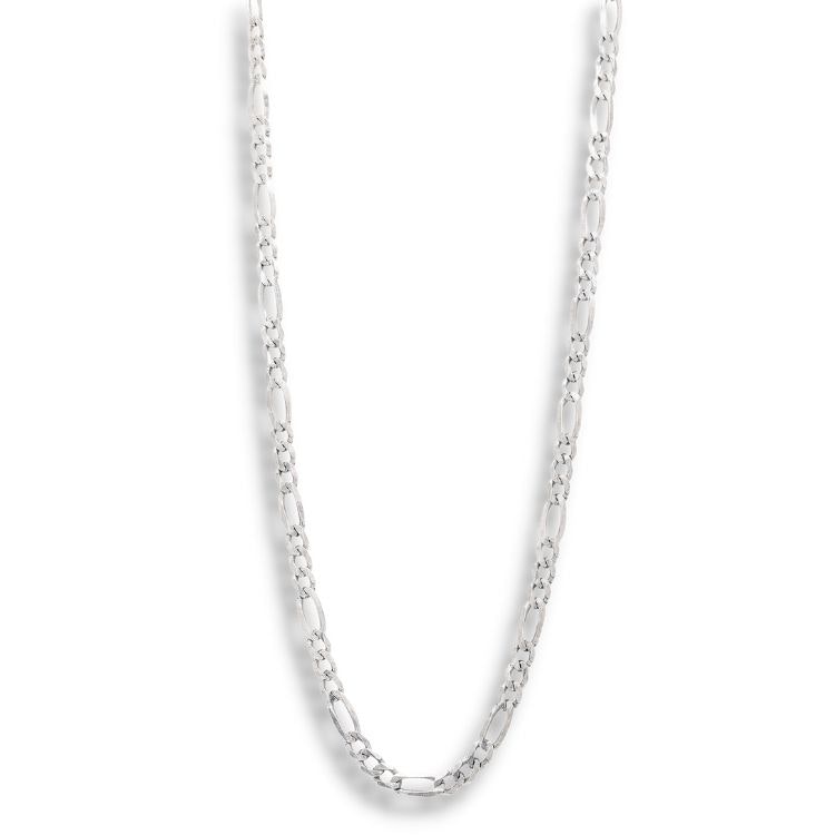 Silver Necklace | Figaro 6 mm