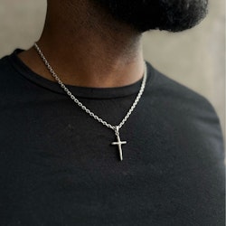 Silver Necklace | Cross