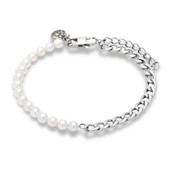 PEARL BRACELET | Armored chain