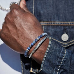 Silver/Bead Bracelet | Lapis Lazuli