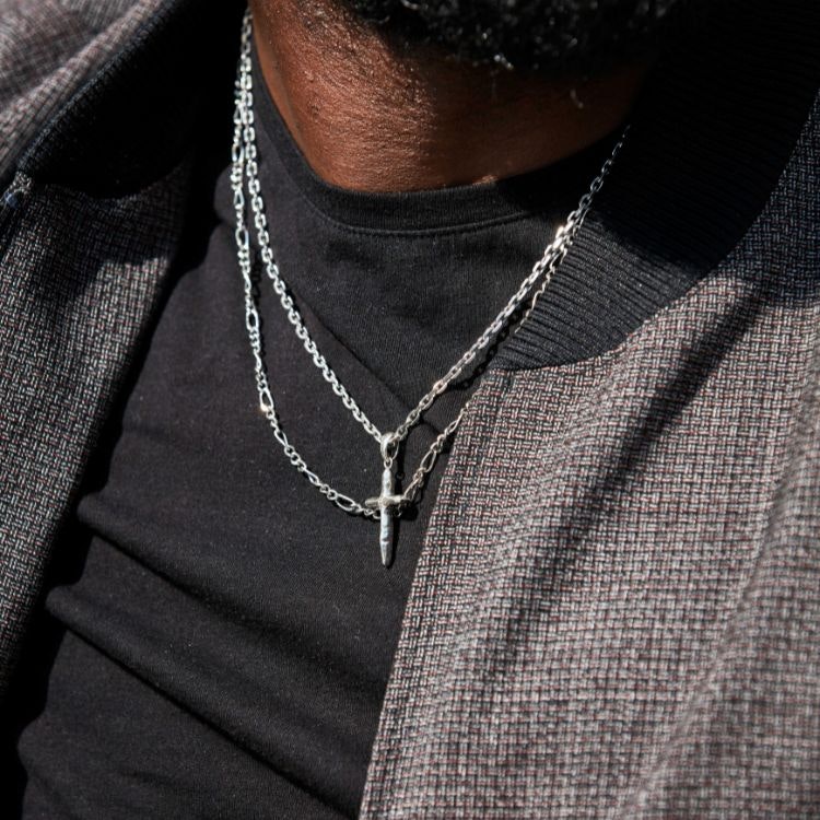 Silver Necklace | Cross