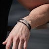 Silver/Leather bracelet