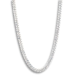 Silver necklace | Curb 8 mm