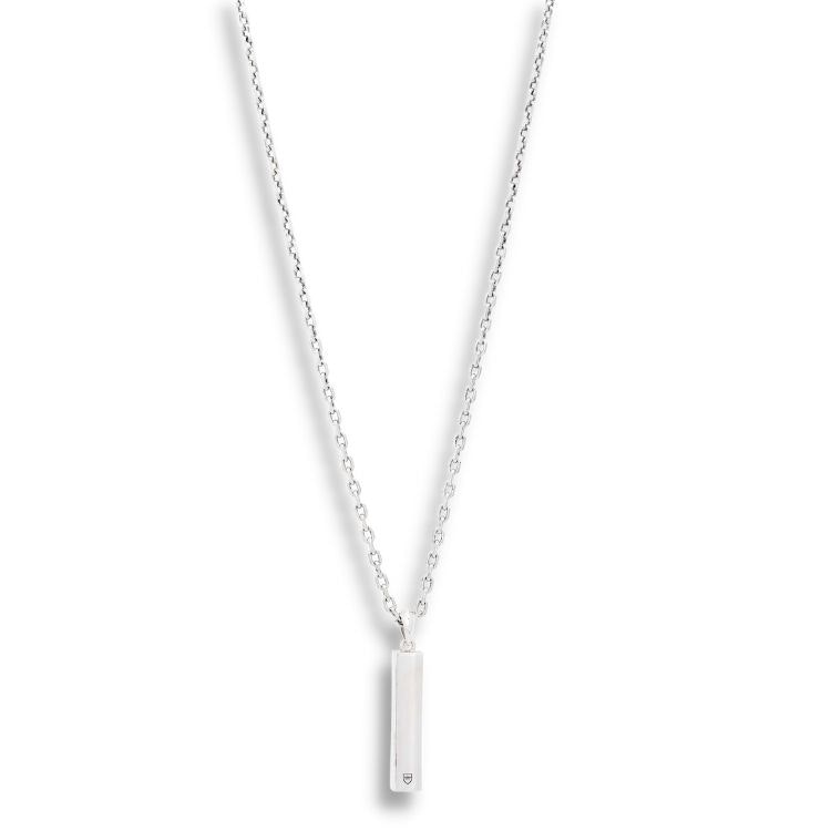 Silver necklace | Engraveable pendant