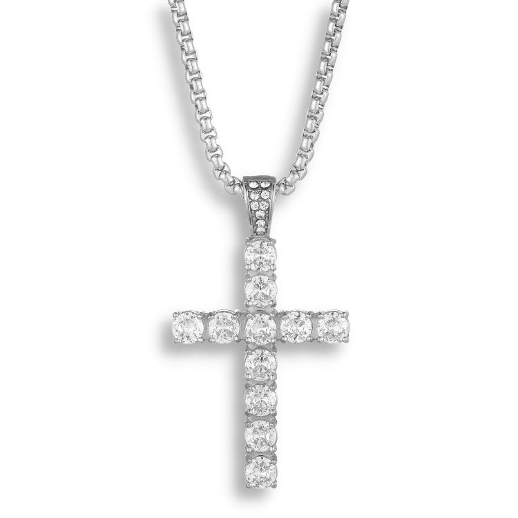 Haidar | Steel necklace | Cross