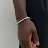 Tennisarmband med zirconer för män- på modell