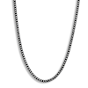 Harker Black | Steel necklace | 4 mm