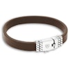 Silver/Leather Bracelet | Smooth