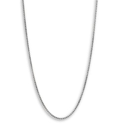 Silver necklace | Oxidized Braid | 2 mm
