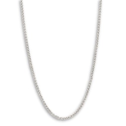Silver necklace | Braided | 3 mm