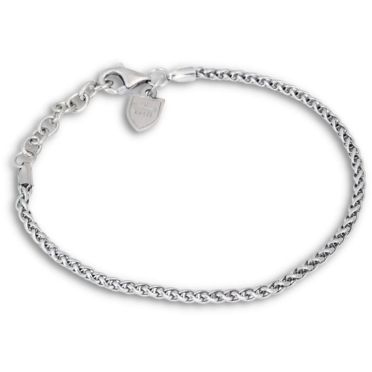 Silver Bracelet | Braided | 3 mm