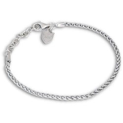 Silver Bracelet | Braided | 3 mm