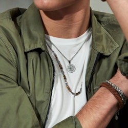 Harvey | Steel necklace | Compass