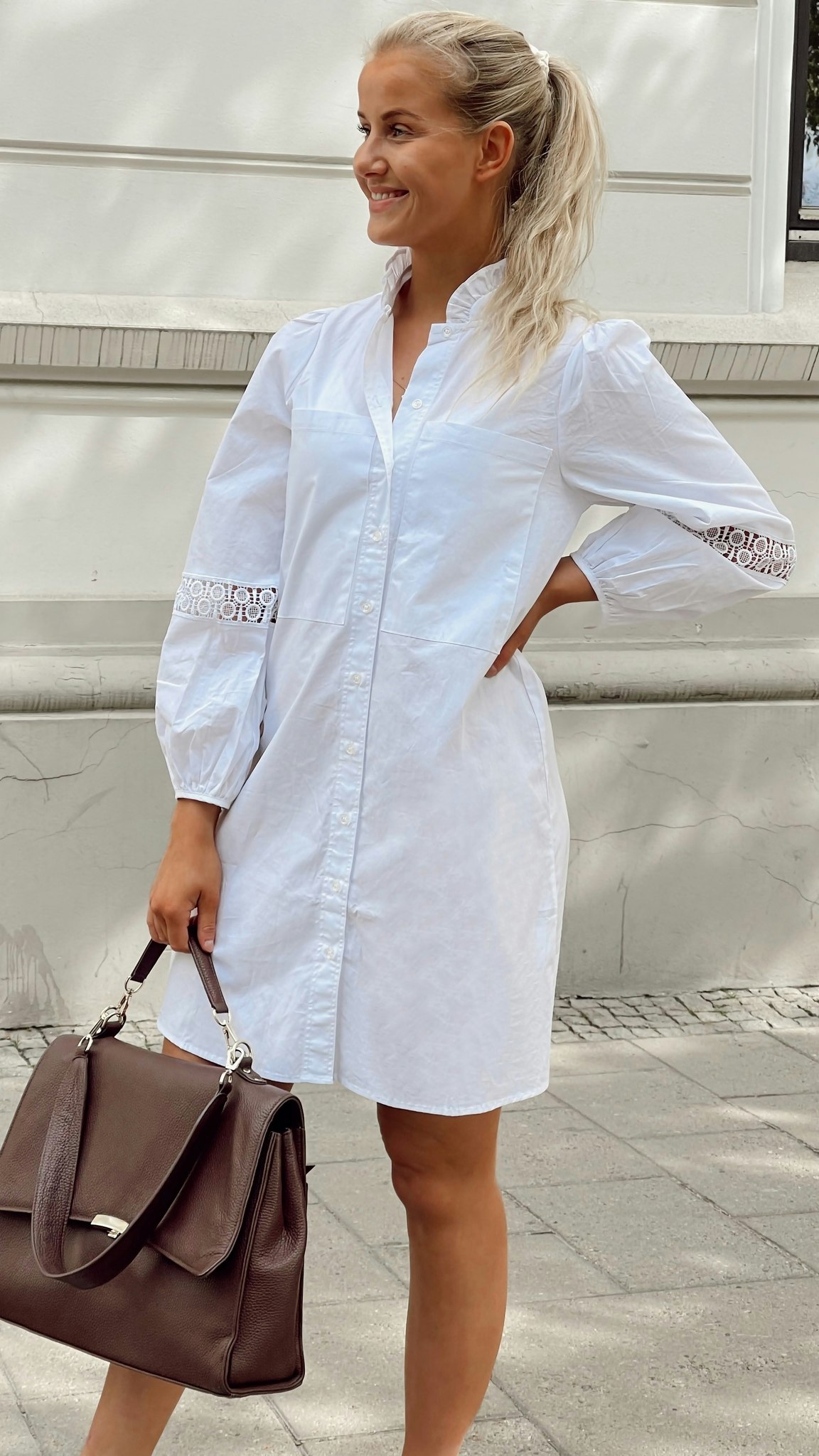 A-View Tiffany Dress White - Formelle