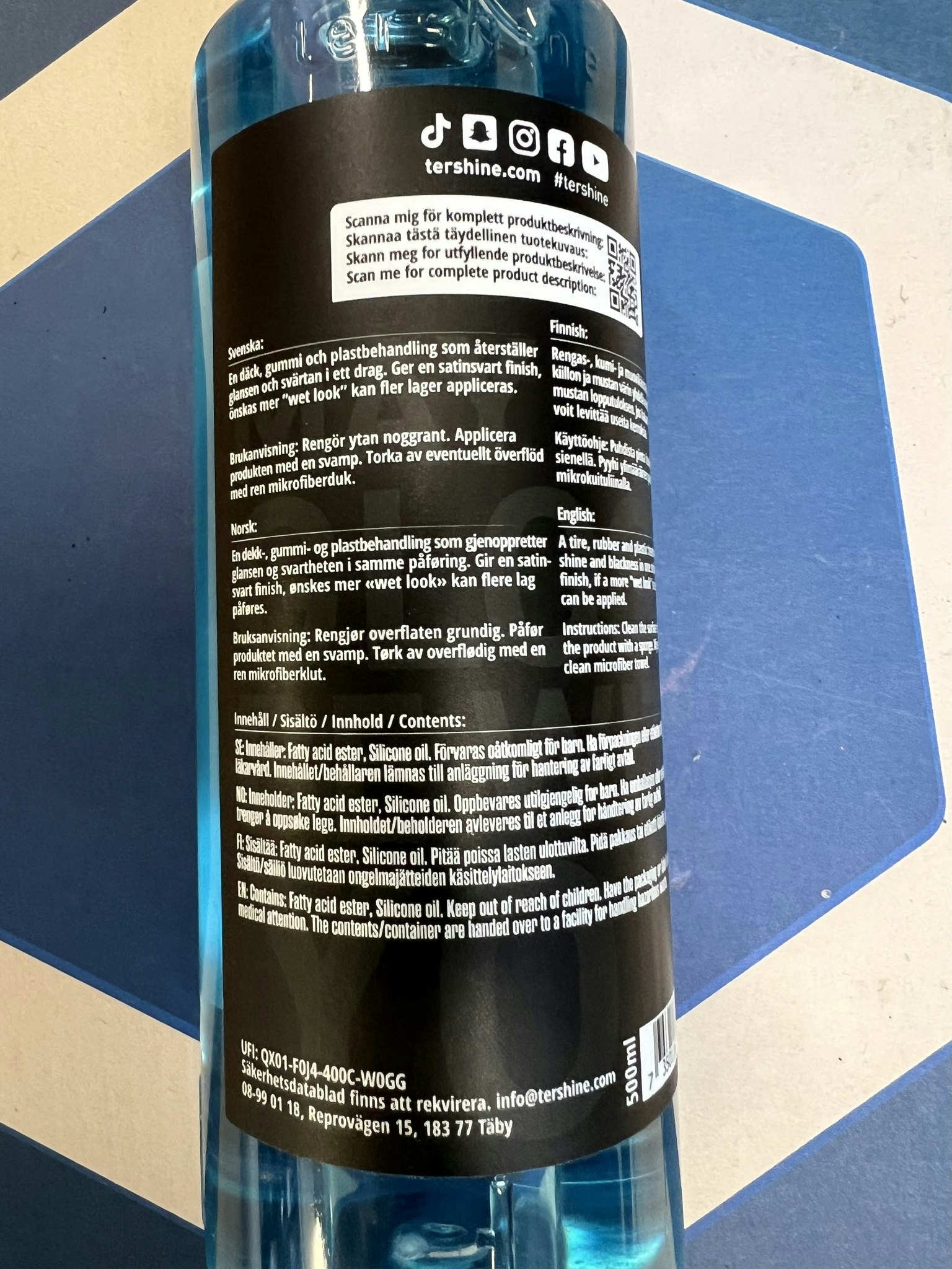TERSHINE RUBBER & TRIM 500 ML