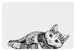 Matskålsunderlägg Katt - 44 x 28 cm