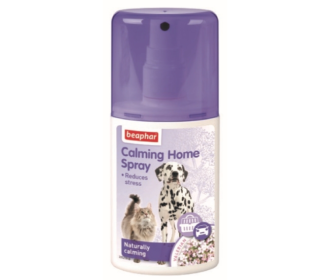 Framsidan av Beaphars lugnande spray för katt och hund.