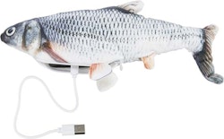 Sprattlande fisk kattleksak - USB - 30 cm