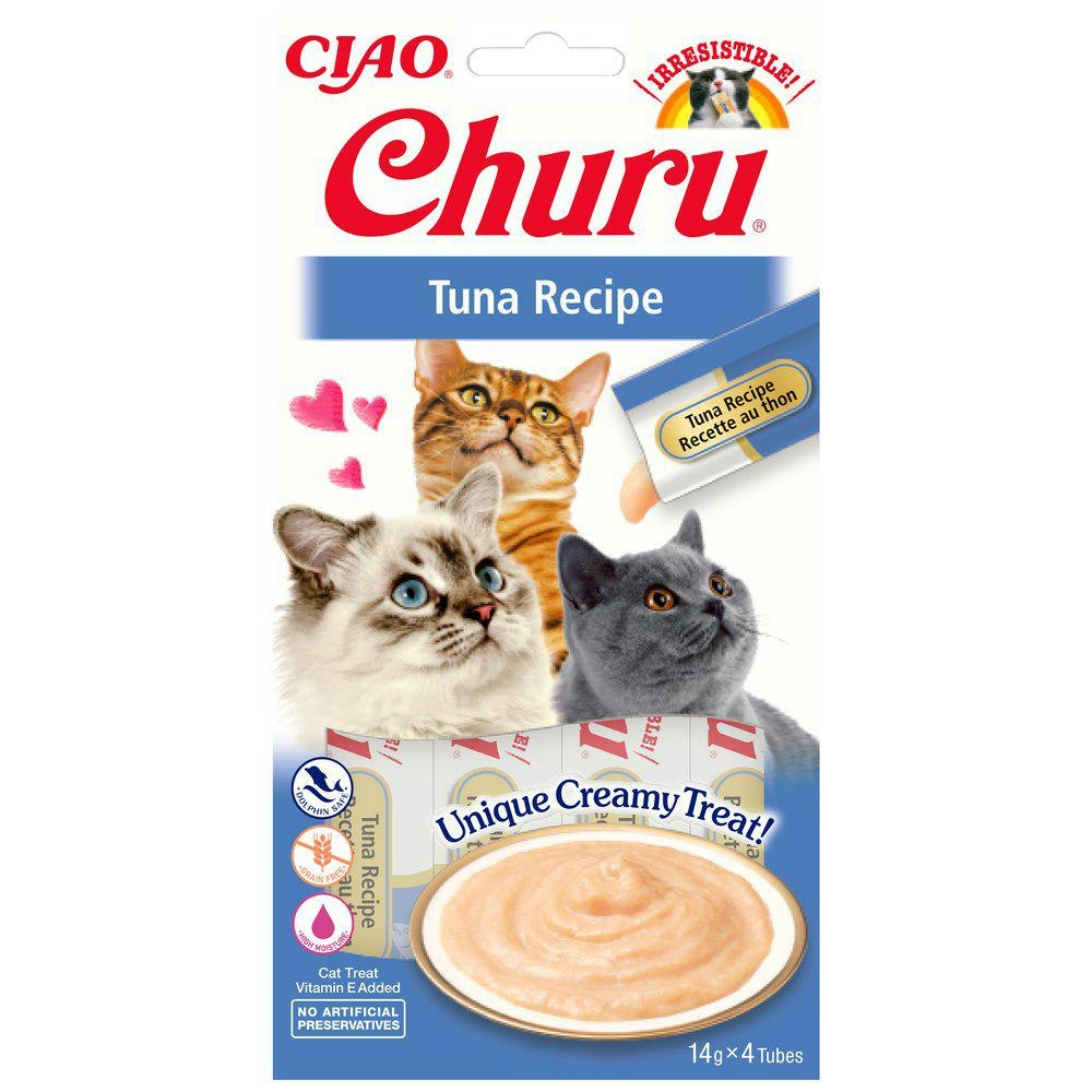 Framsidan av förpackningen med Churu Cat Tuna.