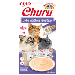 Churu Cat Chicken & Shrimp - 4 stycken