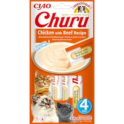 Churu Cat Chicken & Beef - 4 stycken