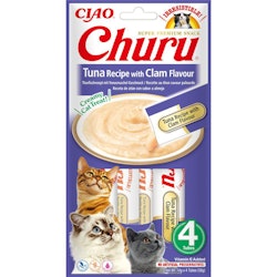 Churu Cat Tuna & Clam - 4 stycken