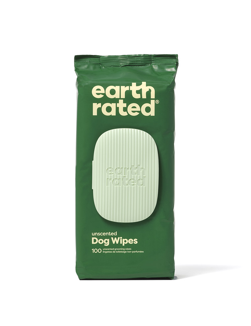 Framsidan av Earth Rated Wipes.